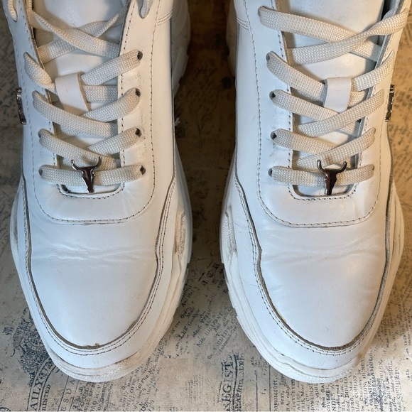 Windsor Smith Platform Sneakers CARTE WHITE LEATHER - Picture 4 of 16